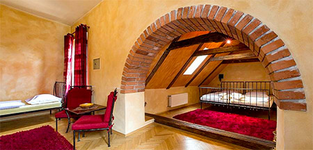 Hotel Arcadie Český Krumlov, interiér pokoje